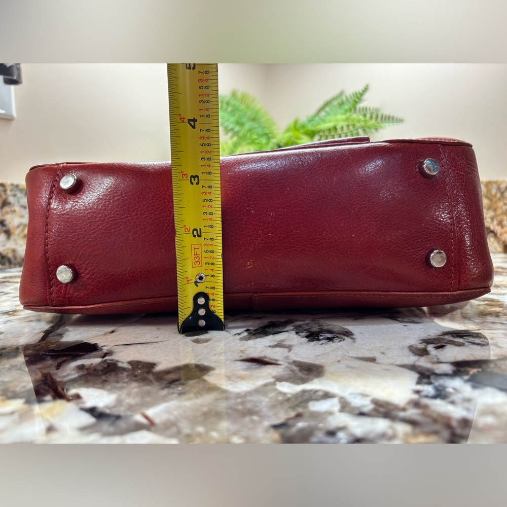Wilsons Leather Red/Orange Shoulder Bag with Wallet - Picture 13 of 15
